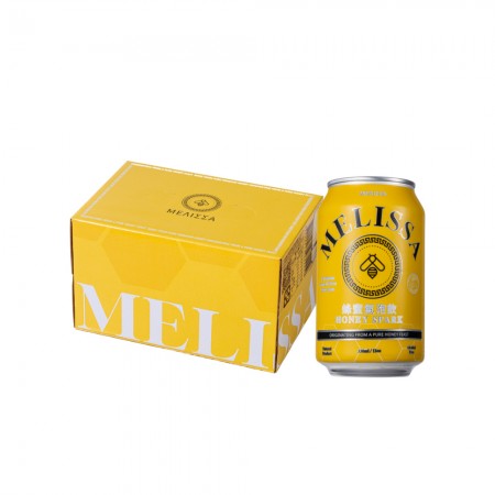 【MELISSA】蜂蜜氣泡飲｜台灣特等純蜜｜絲滑氣泡｜無色素｜無化學(6瓶x330ml/箱)