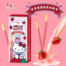【翠菓子】HELLO KITTY草莓優格風味棒｜翠果子(18g/盒)